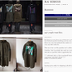 Screenshot of the Grailed listing for three Raf Simons parkas